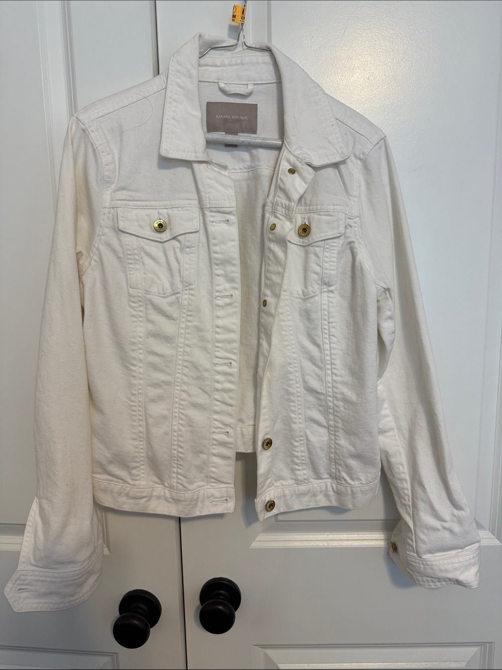 Banana Republic White Denim Jacket